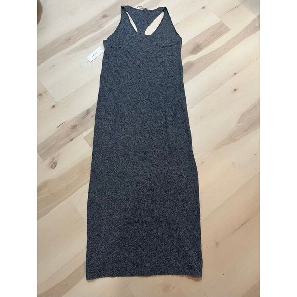 RUMORED NWT Smoke Heather Lakeville Maxi Knit Dress Large Minimalist Fall Chic - Picture 9 of 12